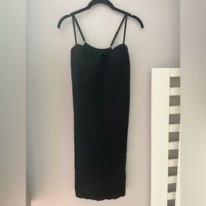 Bebe Black Stretchy Form Fitting Dress